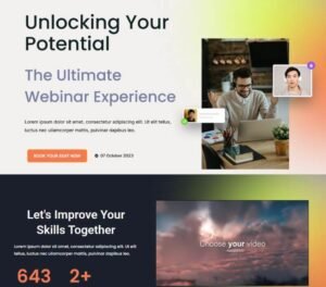Desarrollo de sitio web dinámico para webinars y eventos - Digital Info Whiz